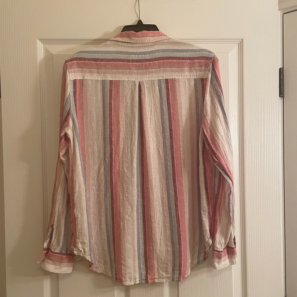 RAILS Charli Striped Long Sleeve Striped Multi Colored Button Down - Picture 10 of 12